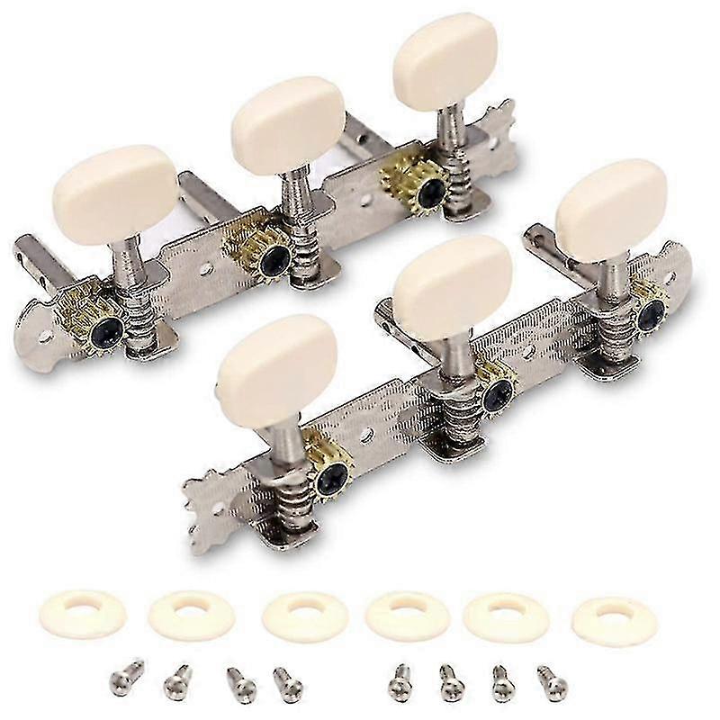 Vintage Guitar Tuning Pegs Gold Plated Machine Heads Tuning Keys Tuners Single Hole for Classical G nPhoto Color SZRH A-D