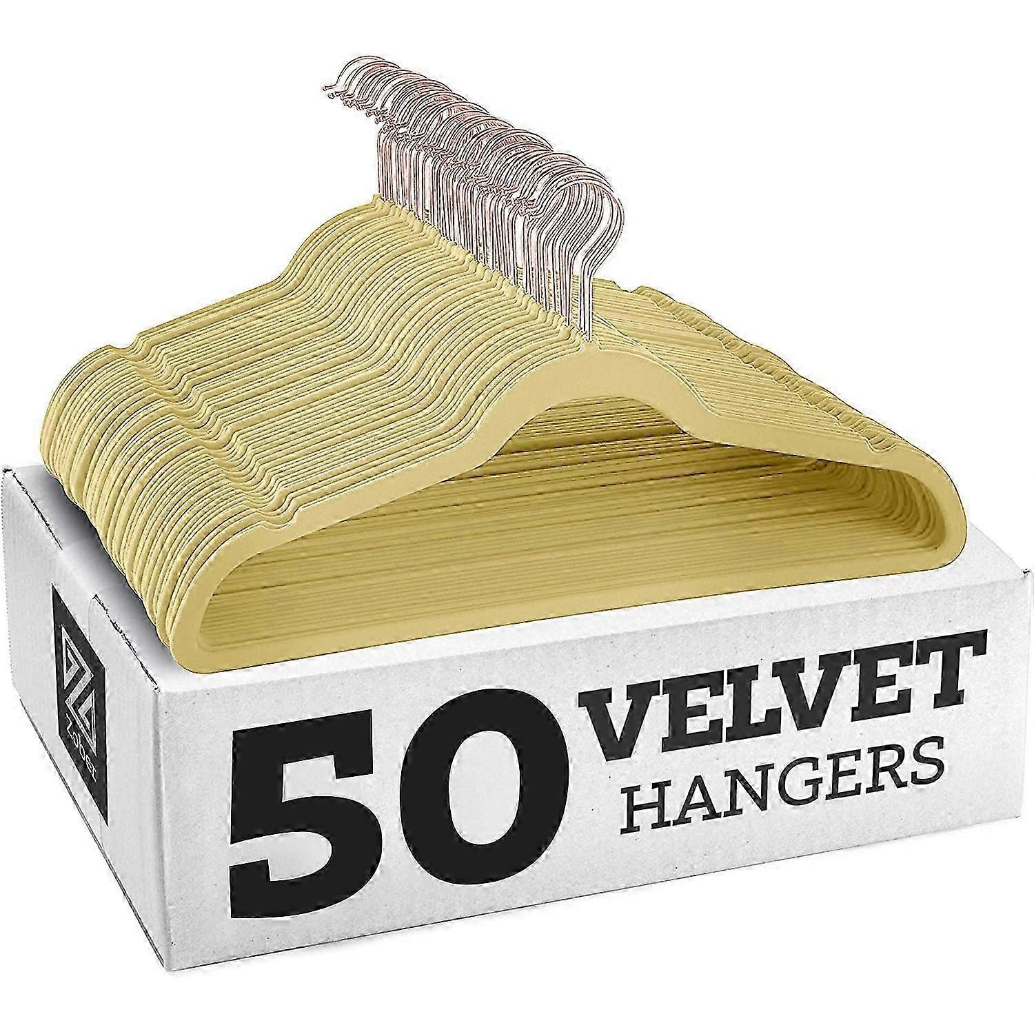 Rutschfeste Kleiderbügel aus Samt – Anzugbügel (10er-Pack)