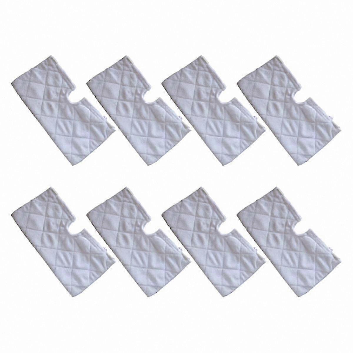 8-Pack Washable Microfiber Cleaning Pads Compatible with Multiple Steam Mop Models