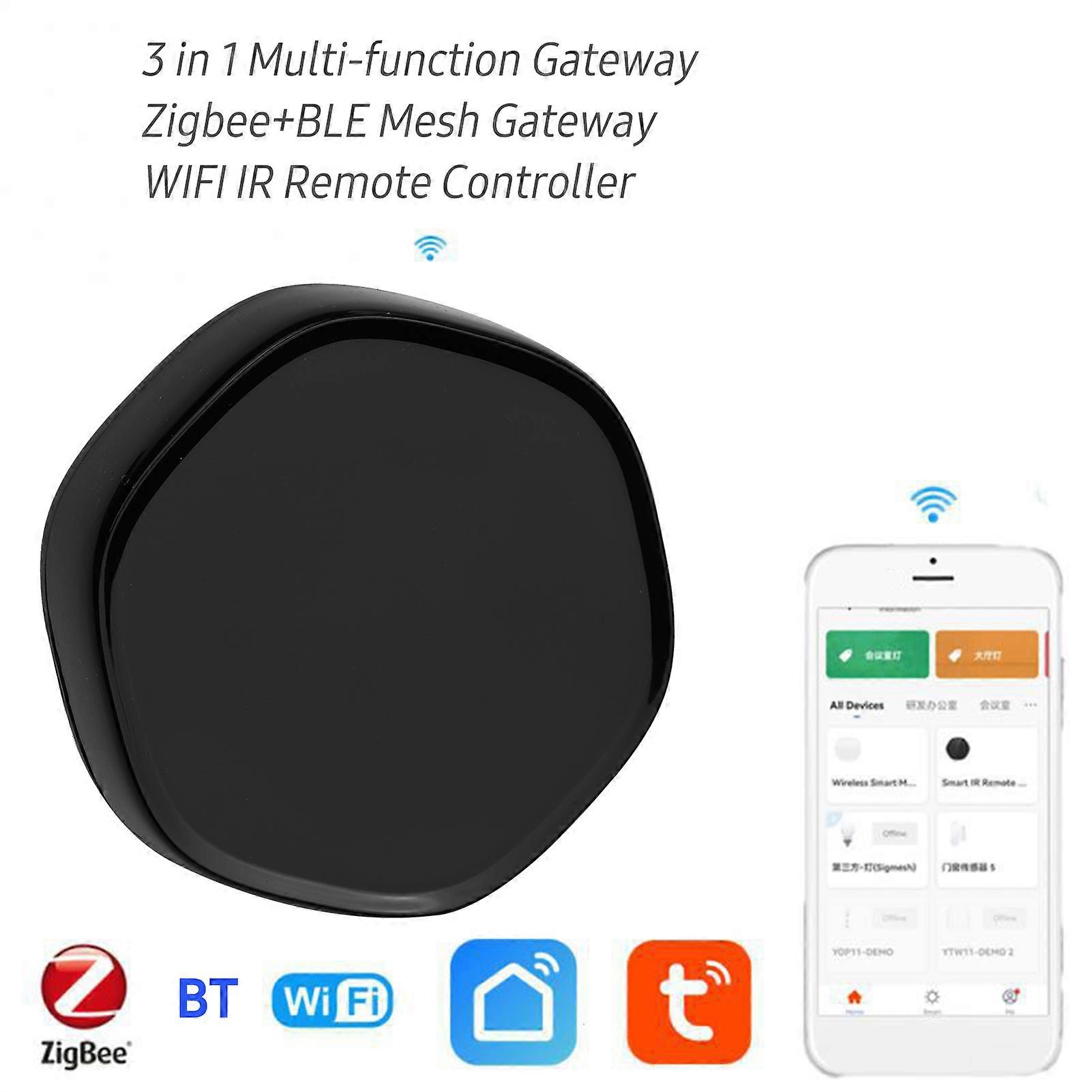 Smart Multi-function Gateway ZigBee+BLE Mesh Gate Way WiFi IR Remote Controller Android & iOS Applicable