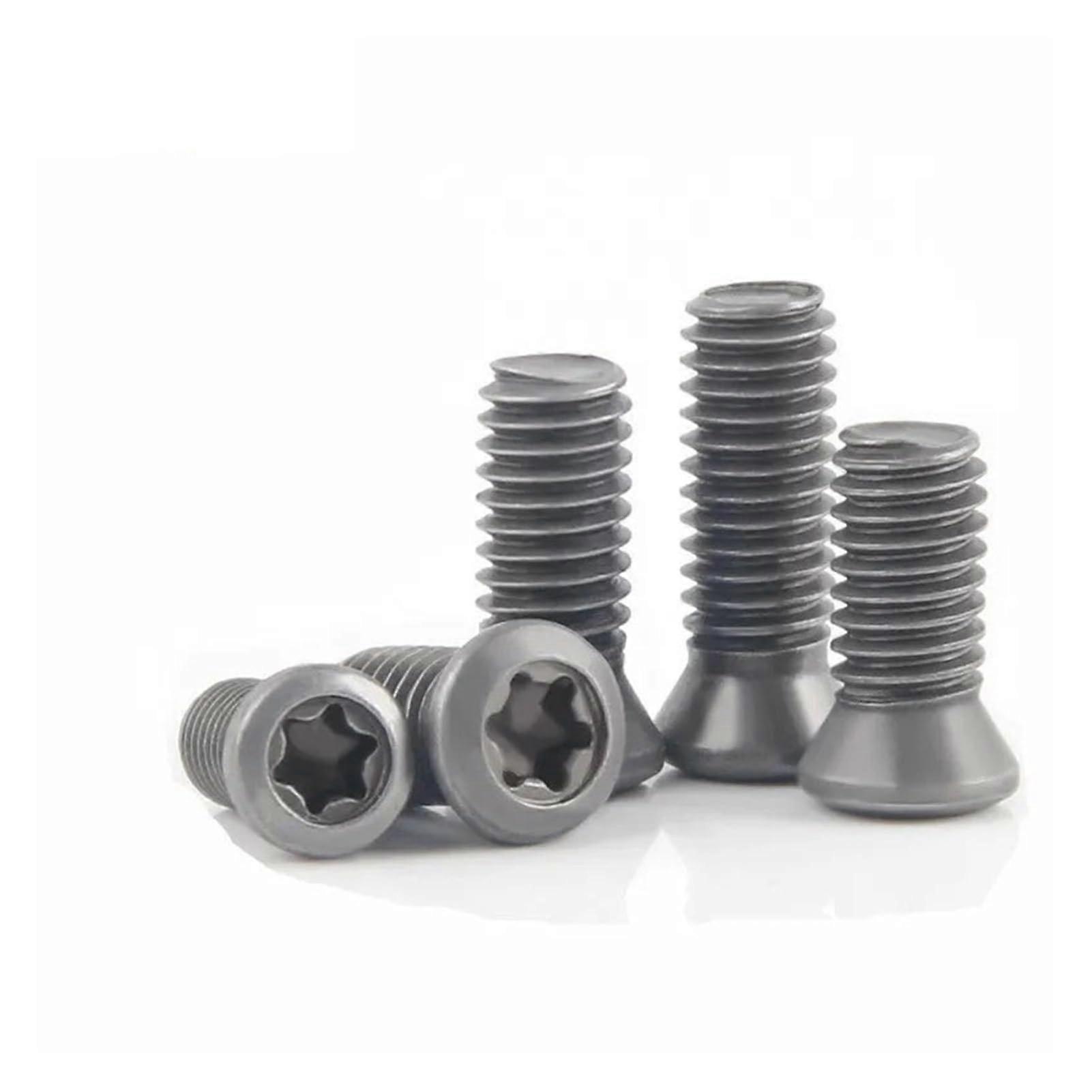 SeroNi 20Pcs M2-M6 Grade 12.9 Insert Screws for Carbide Inserts CNC Lathe Tool Accessories (M2.5x6)