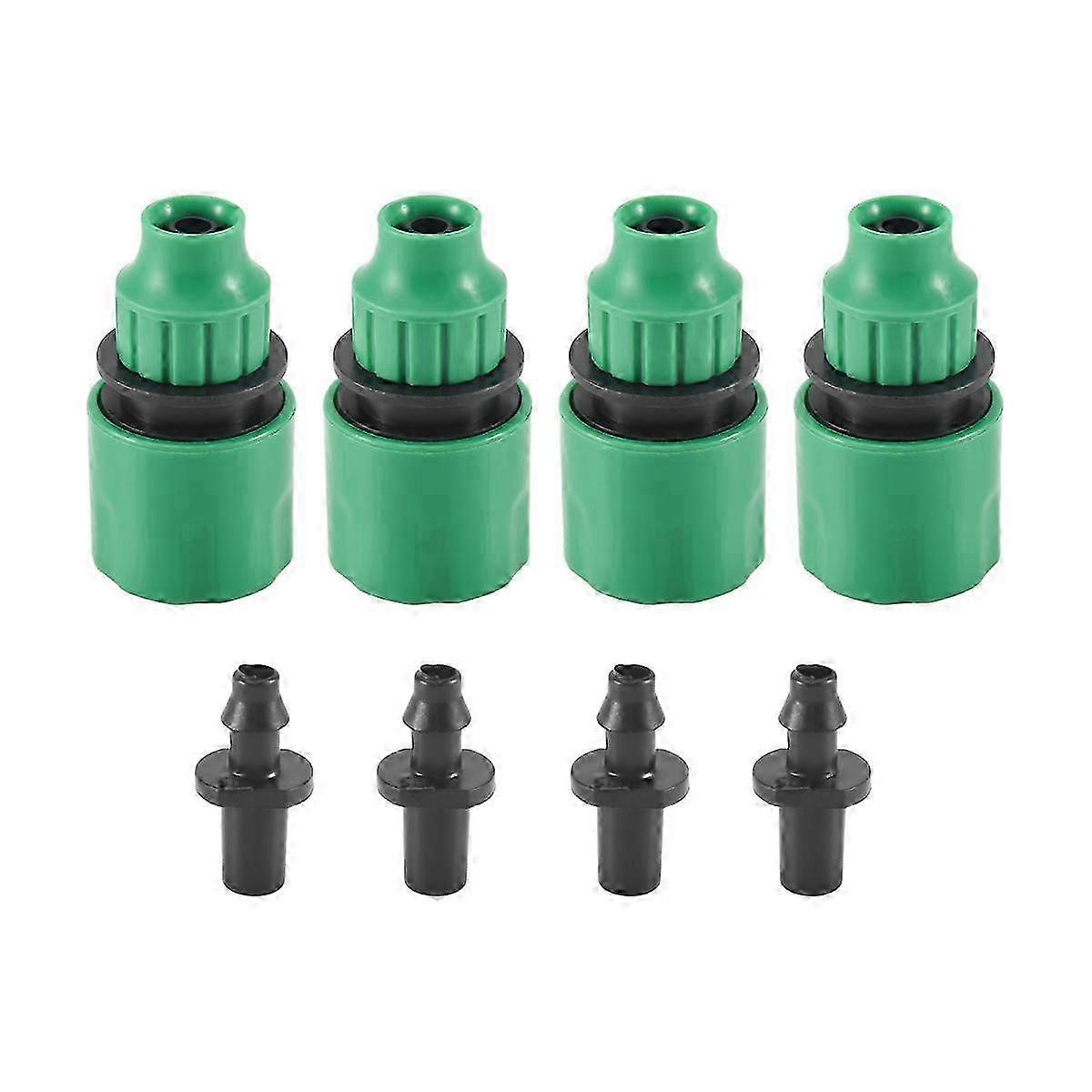 Garden Hose Pipe One Way Adapter Tap Connector Fitting For Irrigation 4-pack