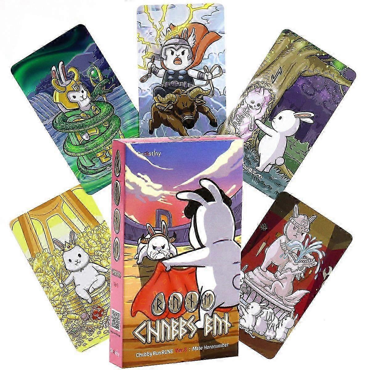 Bread Rabbit Rune Cards Divination Deck - Storytelling Oracle