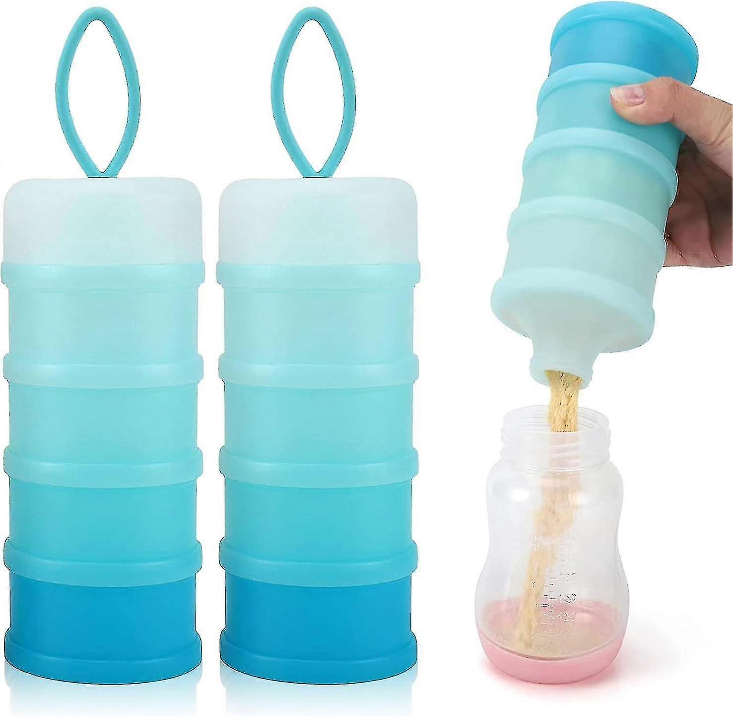 Baby milk powder dispenser, made of food-grade PP material, portable, fresh-keeping and capable of precise scooping