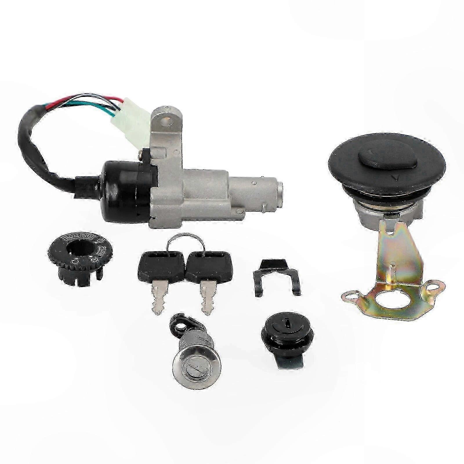 Ignition Key Lock Set for GY6 Chinese Scooter 4-Stroke 50-150cc Compatibility