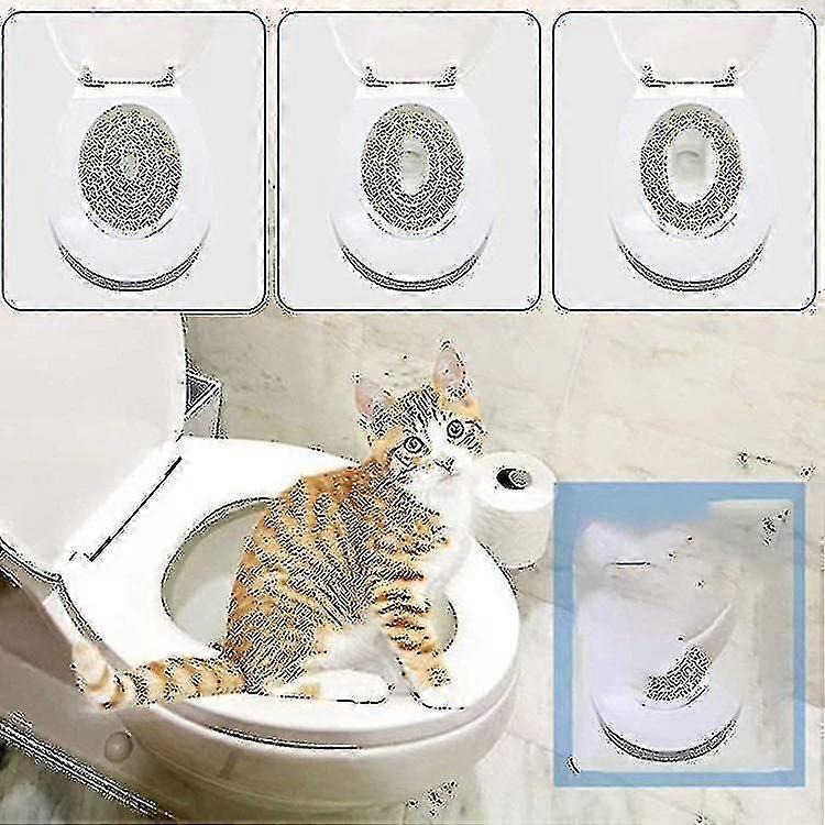 Cat Toilet Training Kit with Cleaning System for Pet Litter Management