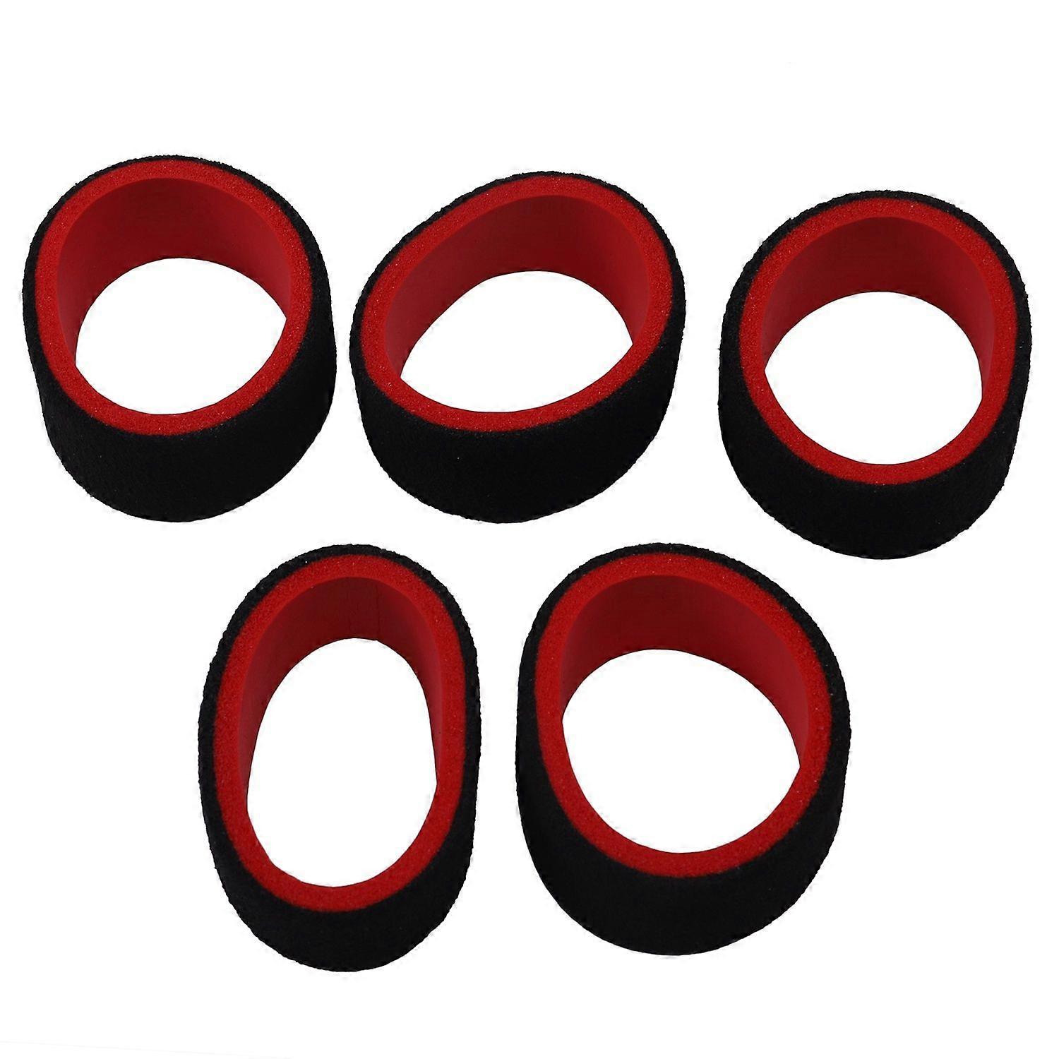 5Pcs 2-Color RC Transmitter Steering Wheel Foam Grip Hand Wheel Sponge for Futaba 3Pv 4Pls 4Pv 4Px