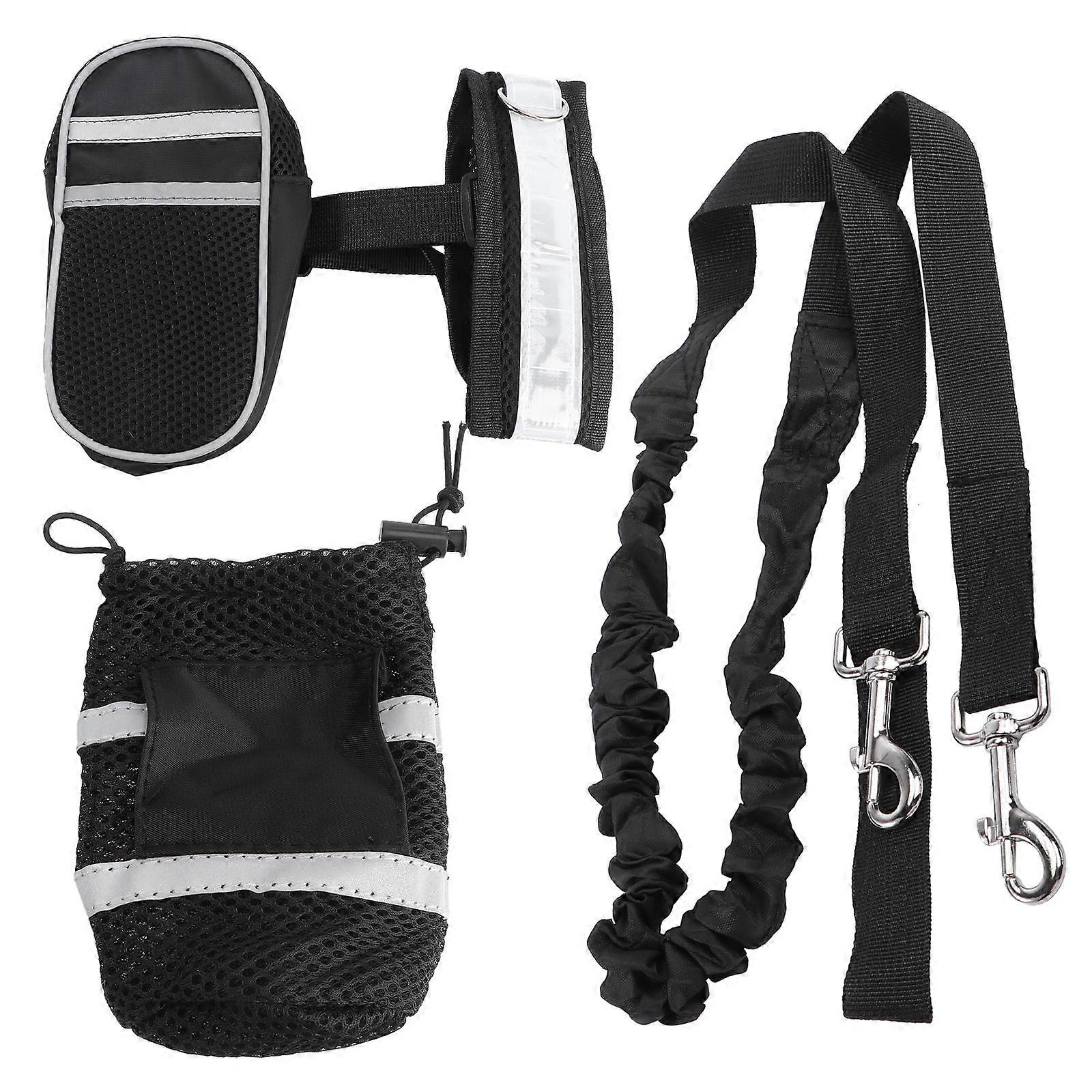 Dog Training Leash Elastic Leash for Training Use 5Pcs Set Black