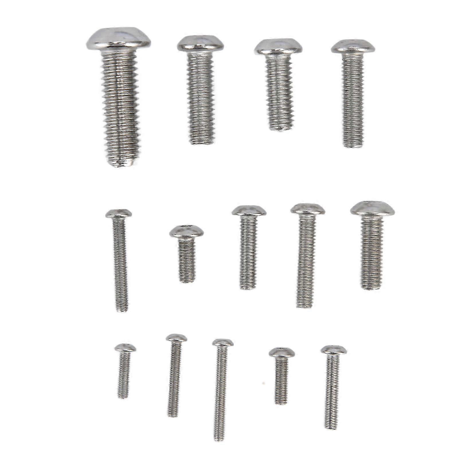 185 Pack Pan Head Screw Stainless Steel Hex Socket Screws Standard Thread Screws Assortment Kit