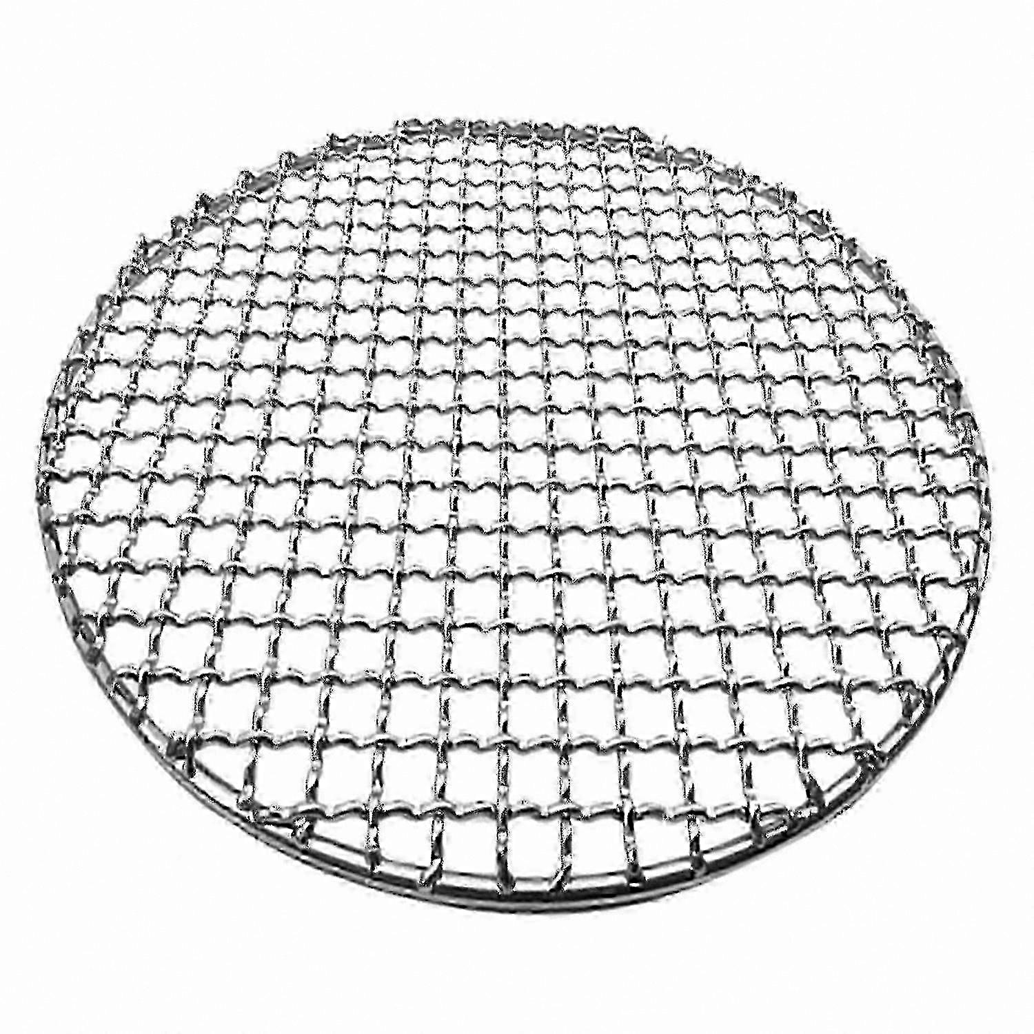 Stainless Steel Round Grill Net for Outdoor Smoking Rustproof Mesh Design Stackable Roast Net BBQ Accessory