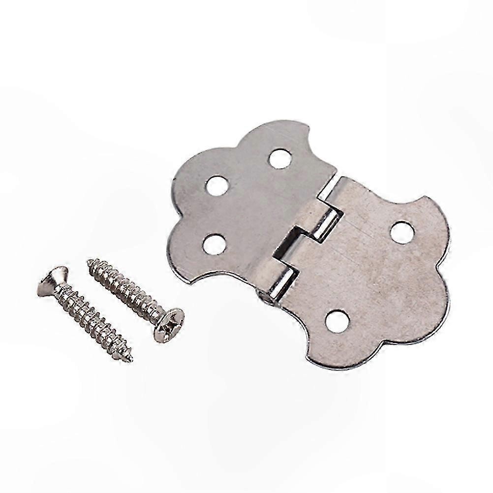 3-String Cigar Box Guitar Metal Tailpiece with Screws, Silver Hinge for DIY Musical Instruments
