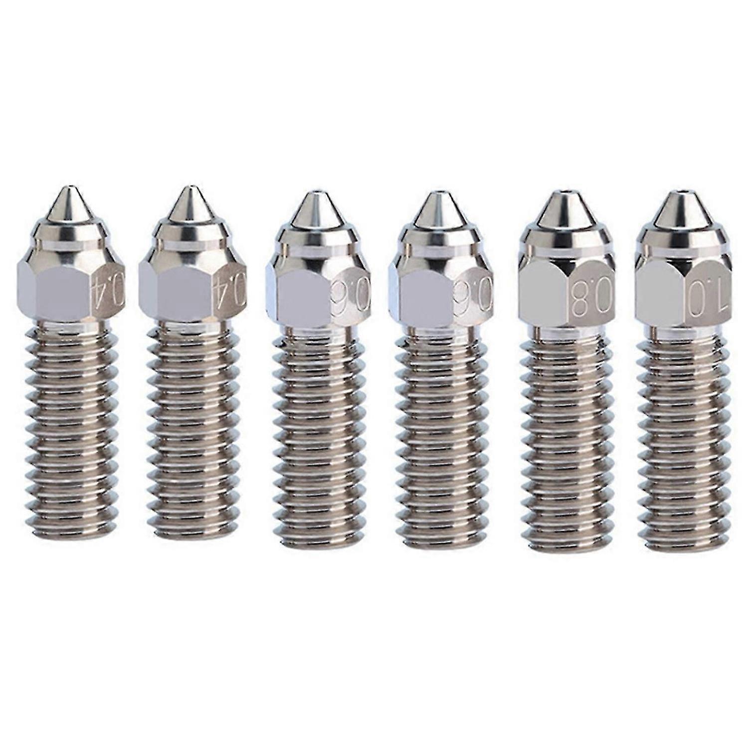 For K1, K1 Max Printer High Flow Nozzles 6Pcs in Total
