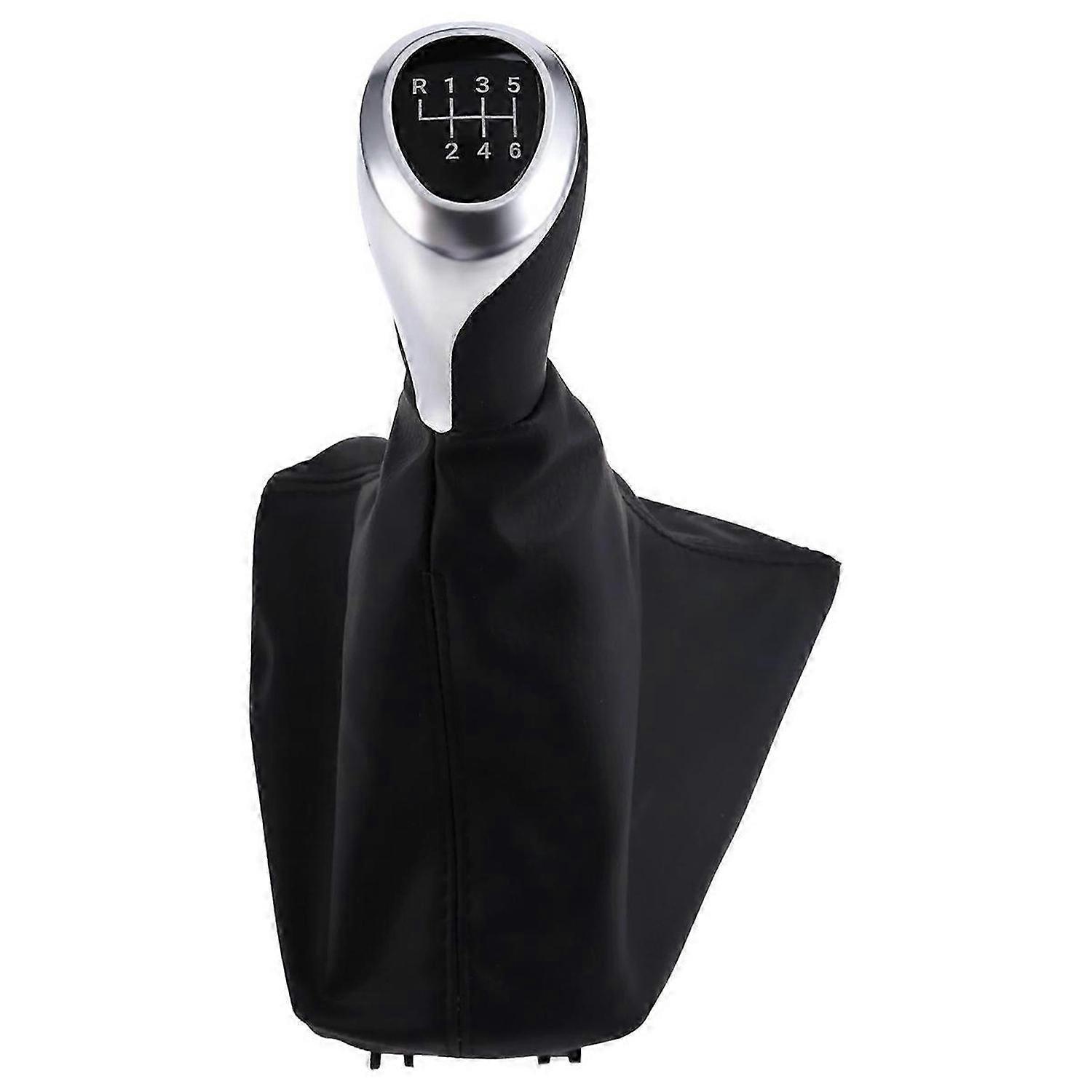 Car 6 Speed Manual Gear Lever Stick Shift Knob with PU Leather Dustproof Boot for 1 3 Series F20 F30
