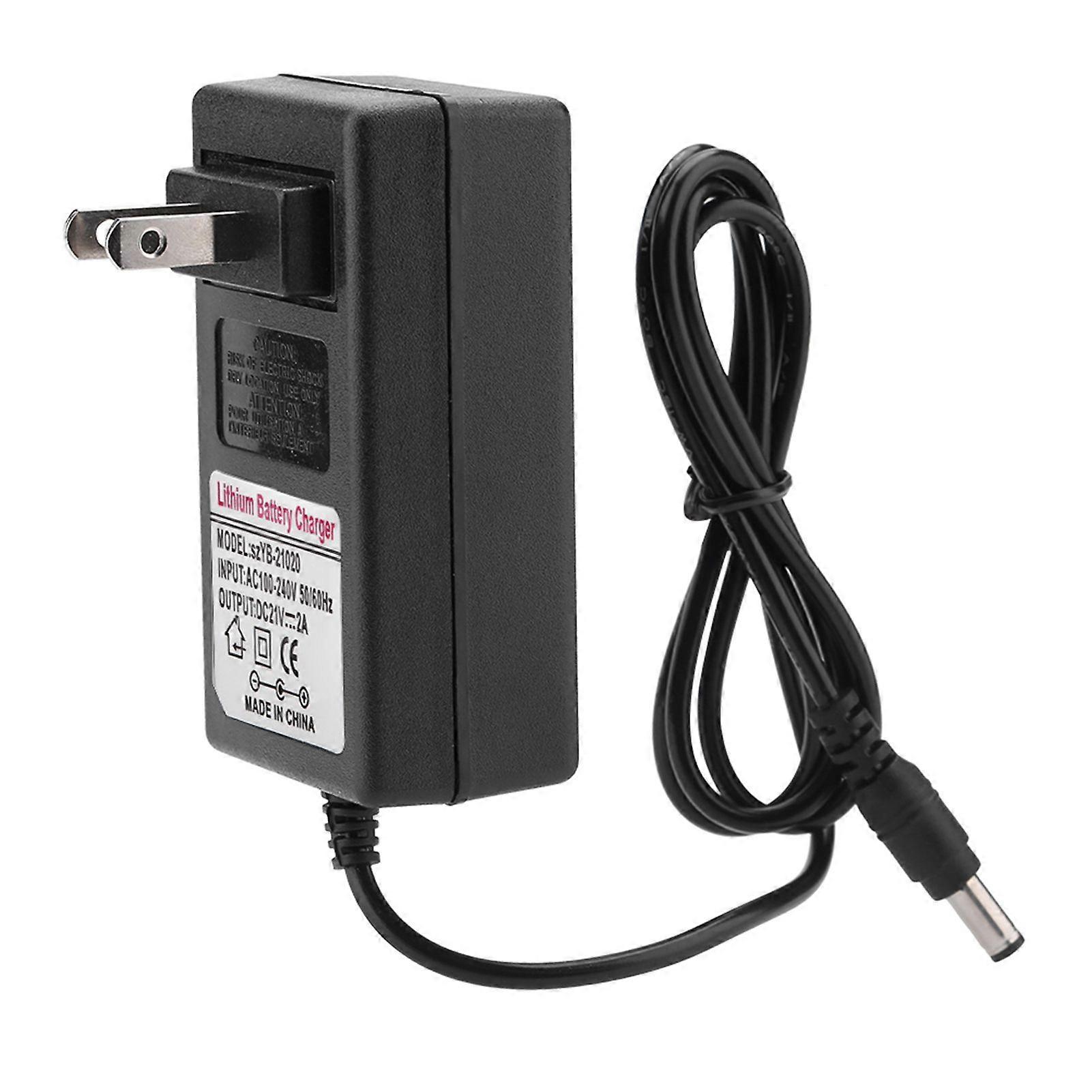AC  DC 21V 2A Safe Charge Power Supply Adapter Lithium ion Battery Charger