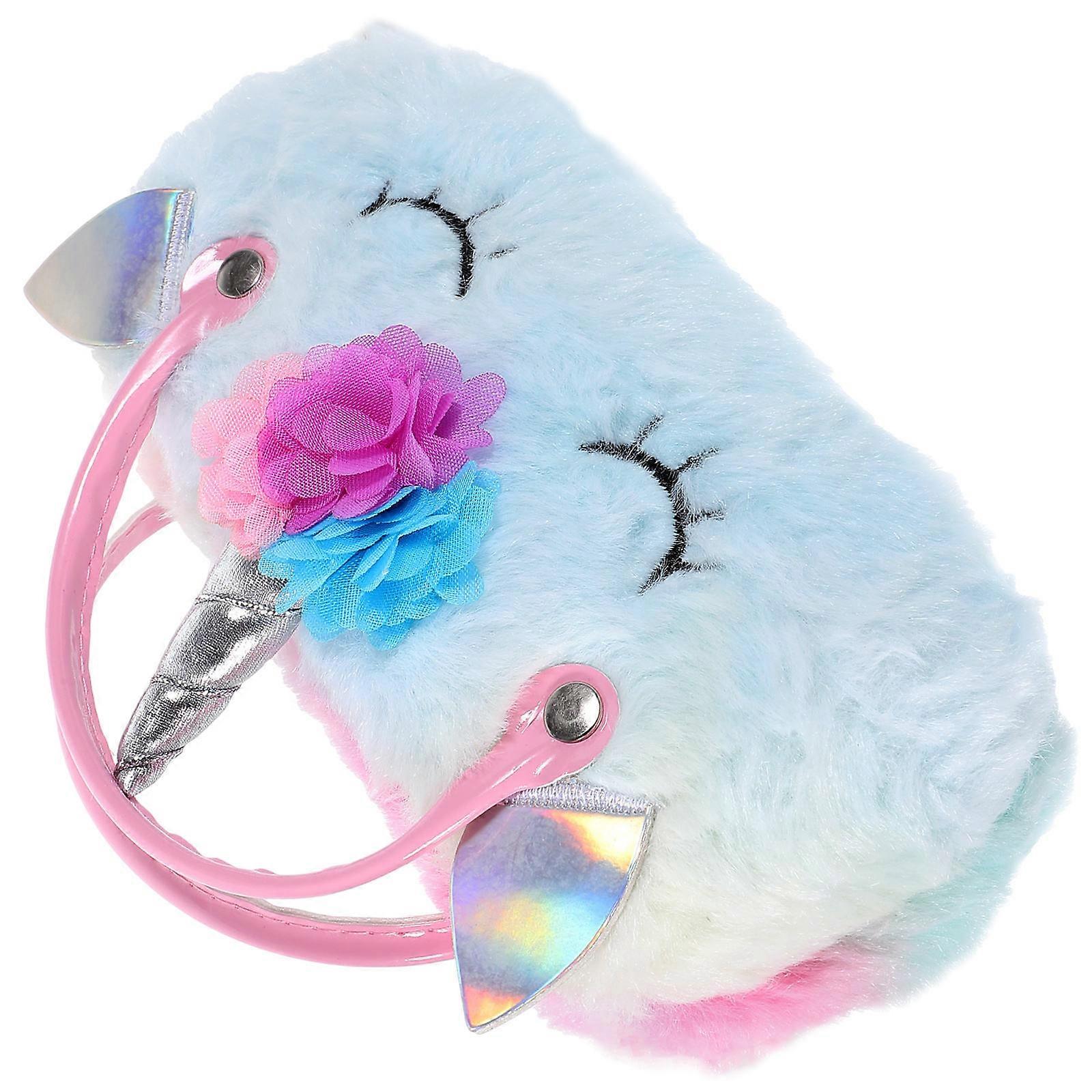 Cartoon Unicorn Glasses Case Protective Eyeglass Storage Bag 2Pcs Set
