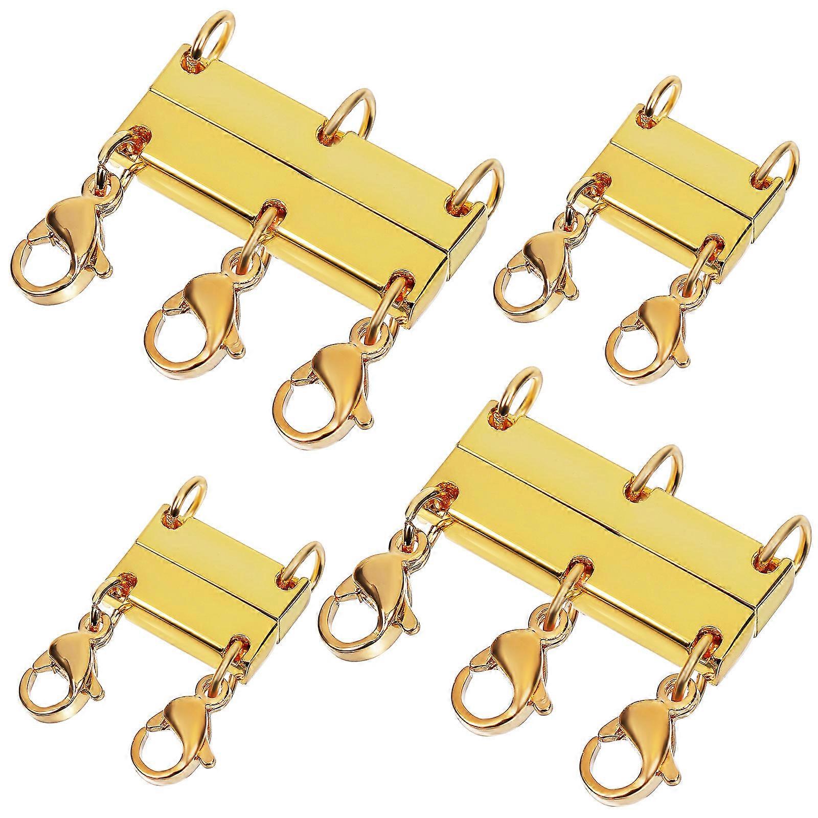 Layering Clasp Prevent Tangling Organize Necklaces 2Pcs