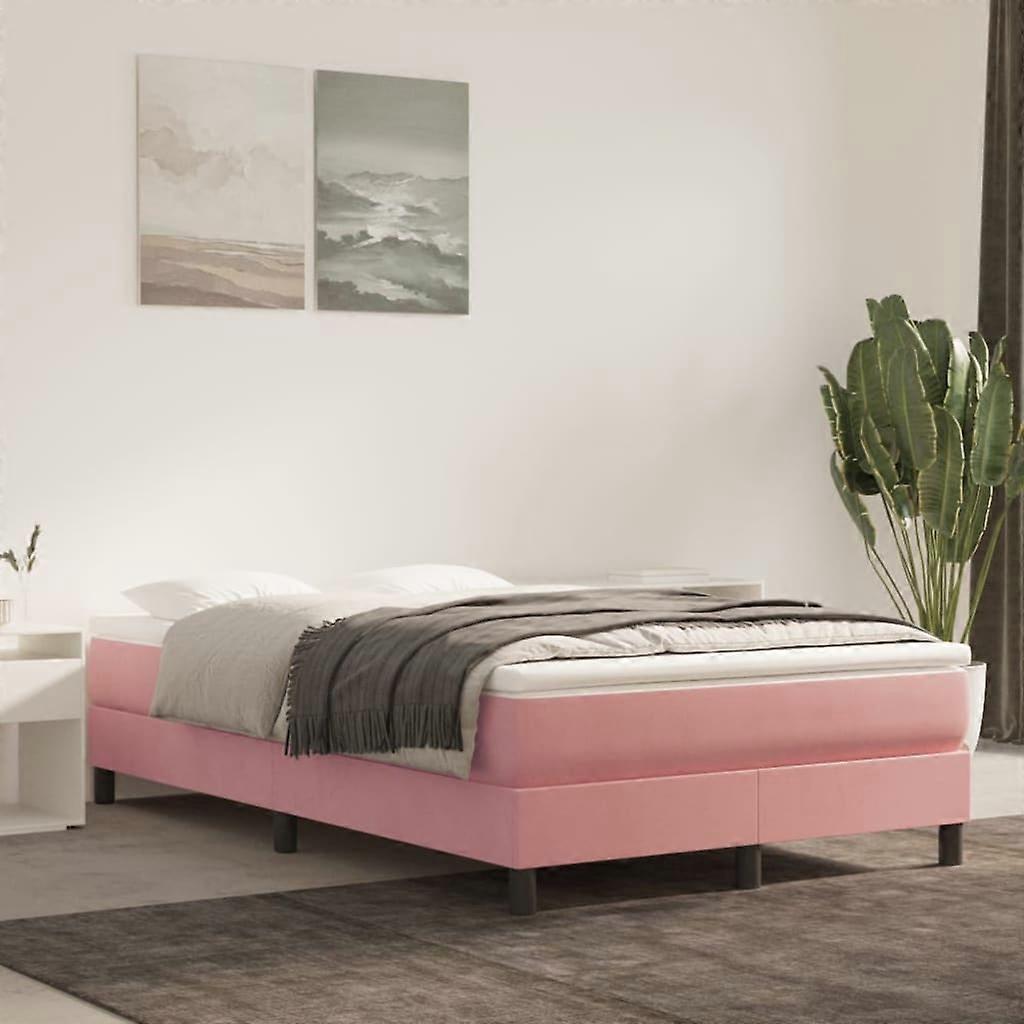 Boxspringbettgestell Rosa 120x200 cm Samt