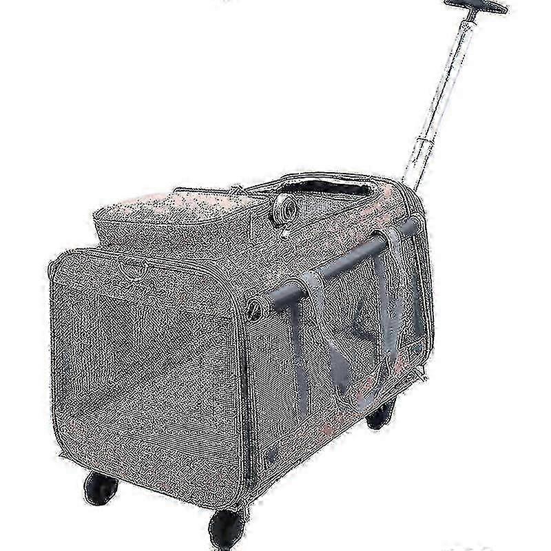 Removable Universal Wheel Folding Multi-function Pull Rod Tug Pet Bag Travel Portable Pull Rod Cat A
