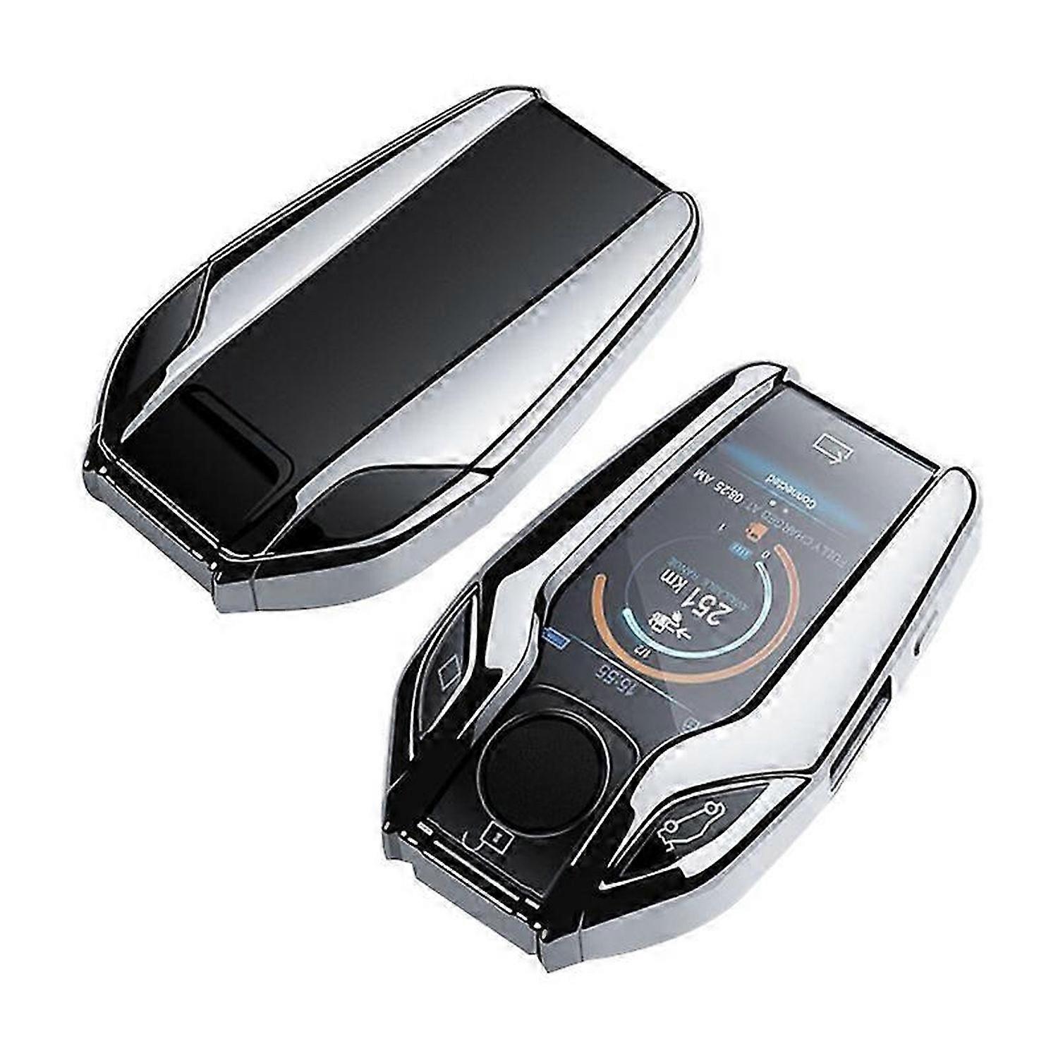 TPU Auto Fully Key Case Abdeckung für BMW 7er 740 6 Series GT (Silber)