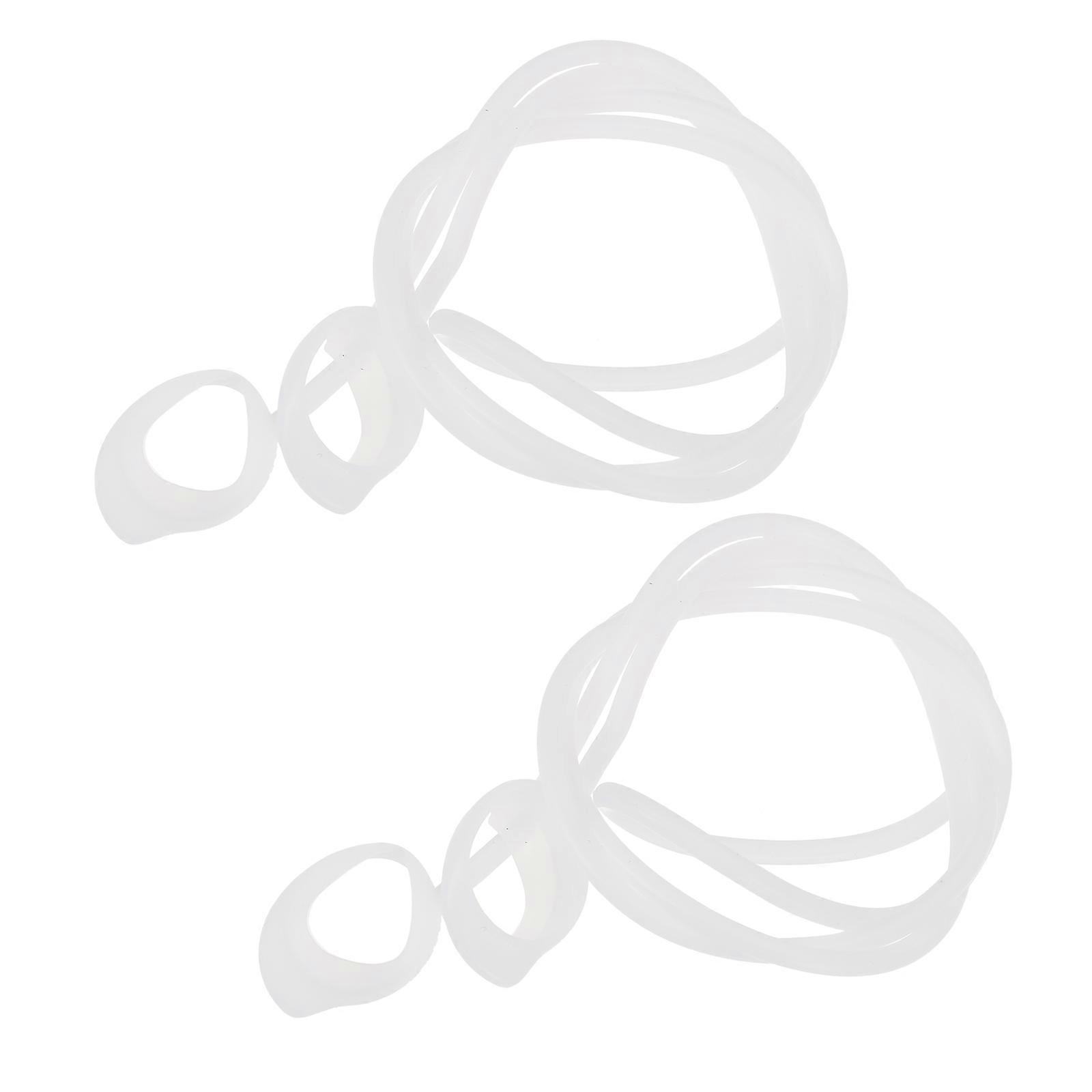 Wireless Earbud Strap Anti-Lost Lanyard for Earphones Silicone White for Running 2Pcs