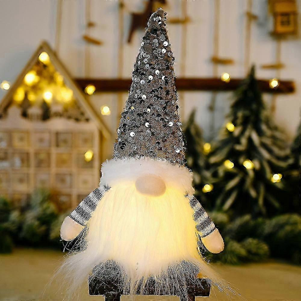 Light Up Gnome Christmas Decoration,christmas Gonks With Led Light, Gonk Elf Christmas For Indoor Decoration Holiday Decor