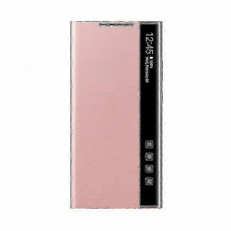 Smart View Flip Cover for Galaxy Note 20 / Note 20 Ultra 5G, LED S-View Case with Answering Function, Mirror Design Protective Cover for Mobile Phone