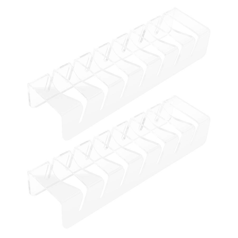 Hat Holder Acrylic Desktop Hat Organizer Rack for Storage 6Pcs
