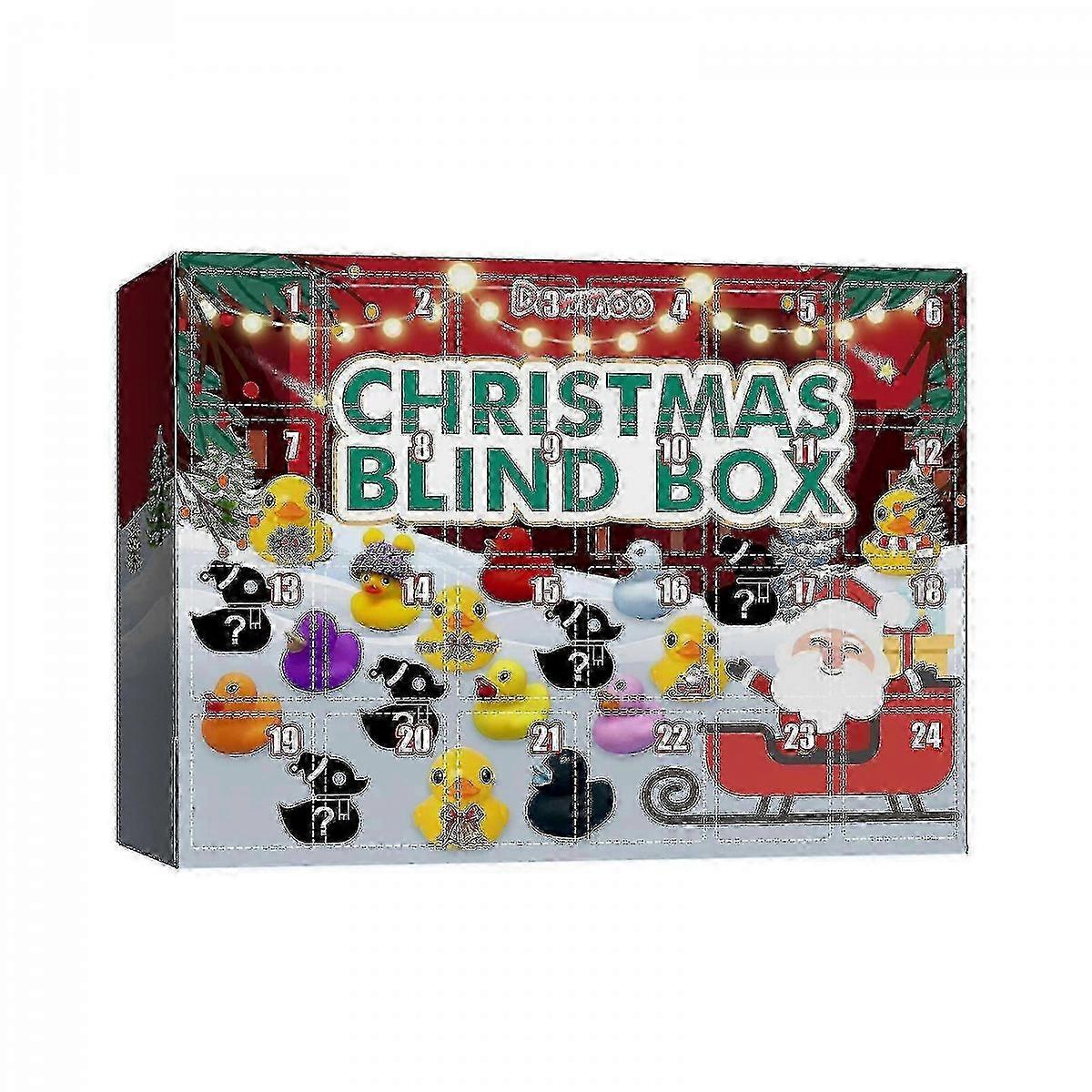 24 Advent Blind Box Gummi Leksaker, Gummi Blind Box