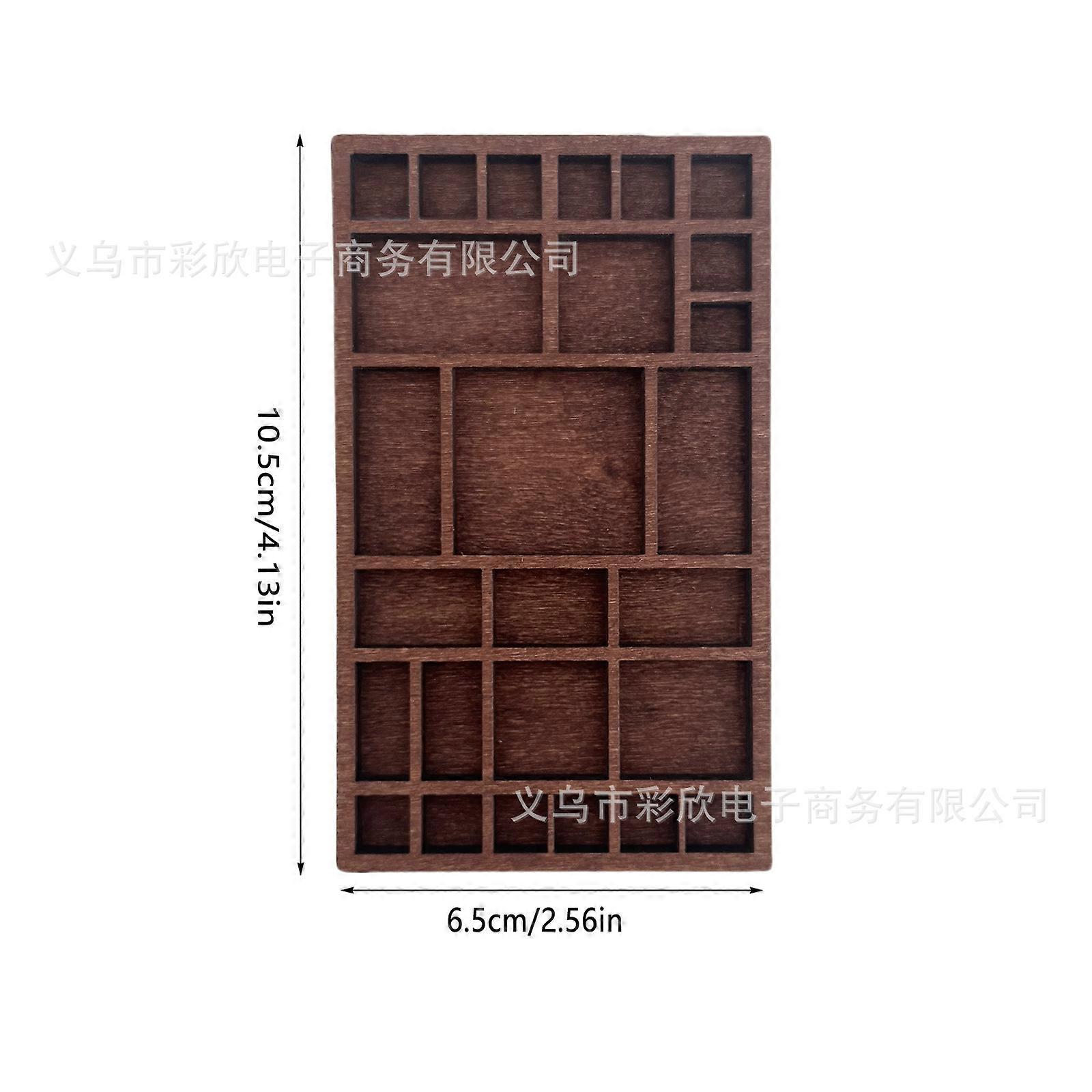 Wooden display box miniature jewelry display stand storage jewelry shell gem creative collection display ornaments