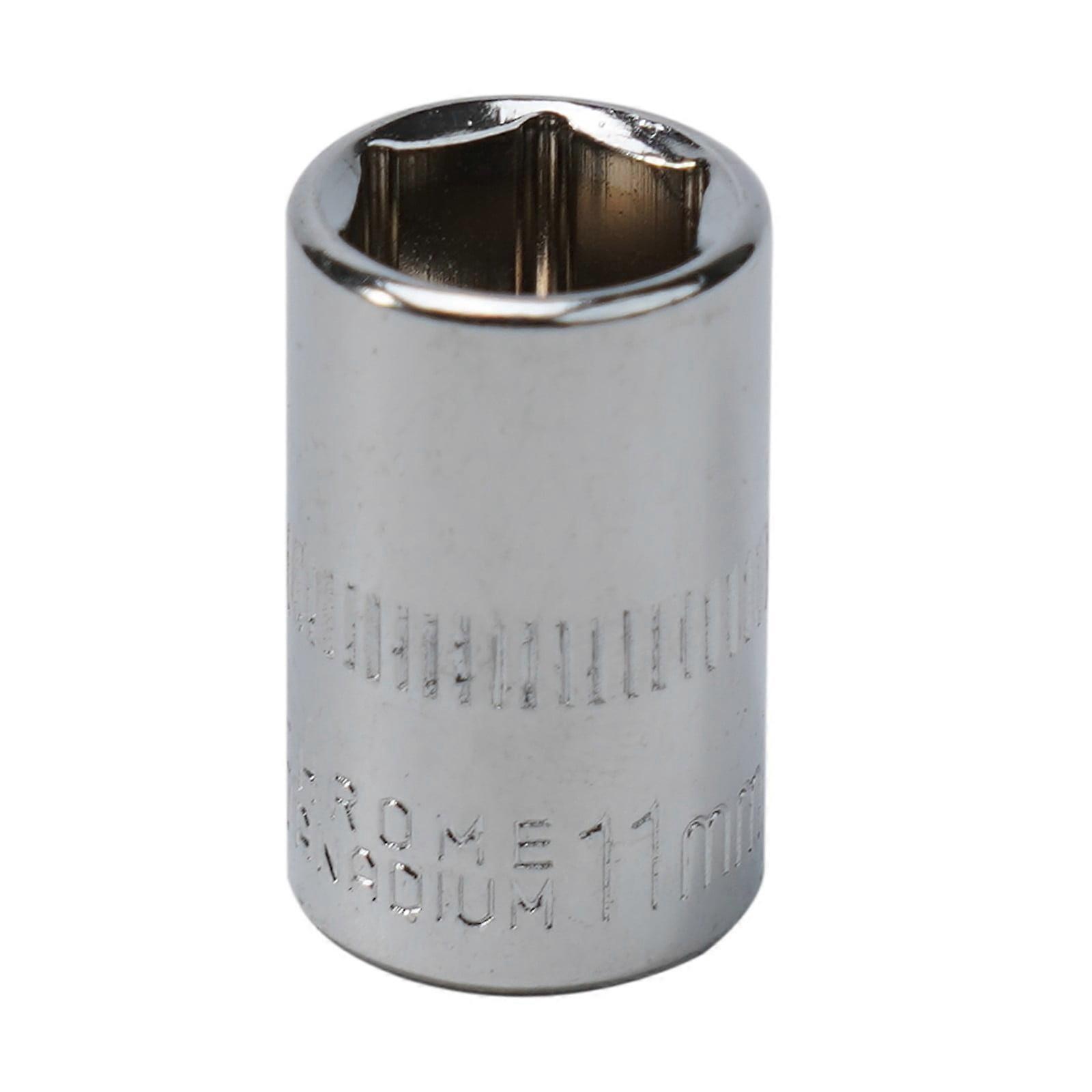 1pc 4-14mm 1/4in Head Hex Keys Socket Wrench Metric Double End Hexagons Sleeve