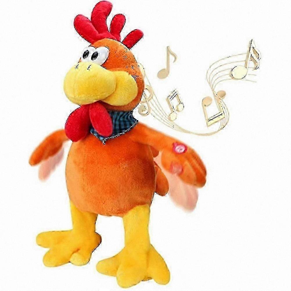 Interactive 15-Inch Rooster Toy with Singing and Waving Features for Fun Playtime