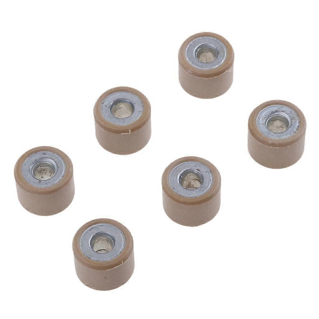 6 Pieces 18x14mm Variator Roller Weights 17g for GY6 125cc 150cc Engine Scooter