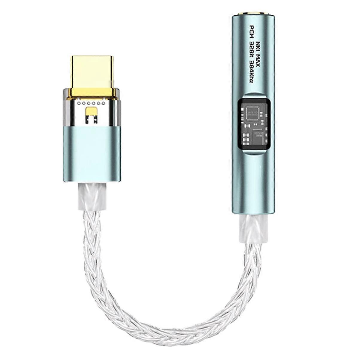 NK1 MAX Adapter MAX97220 OP-AMP IC HiFi Portable Type-C Amplifier Cable CX31993 Decoding Chip Silver