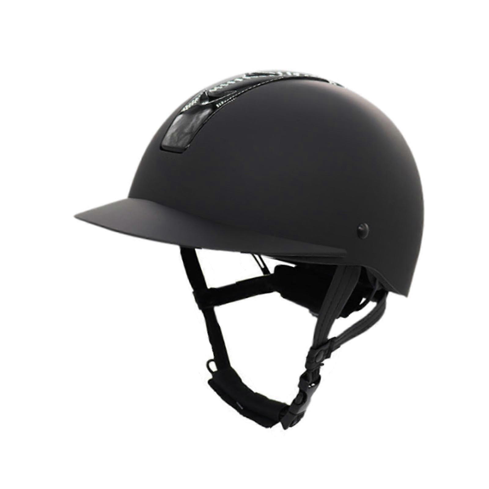Equestrian Helmet Lightweight Comfortable Ventilated Size M ABS Shell For Horse Riding Cycling