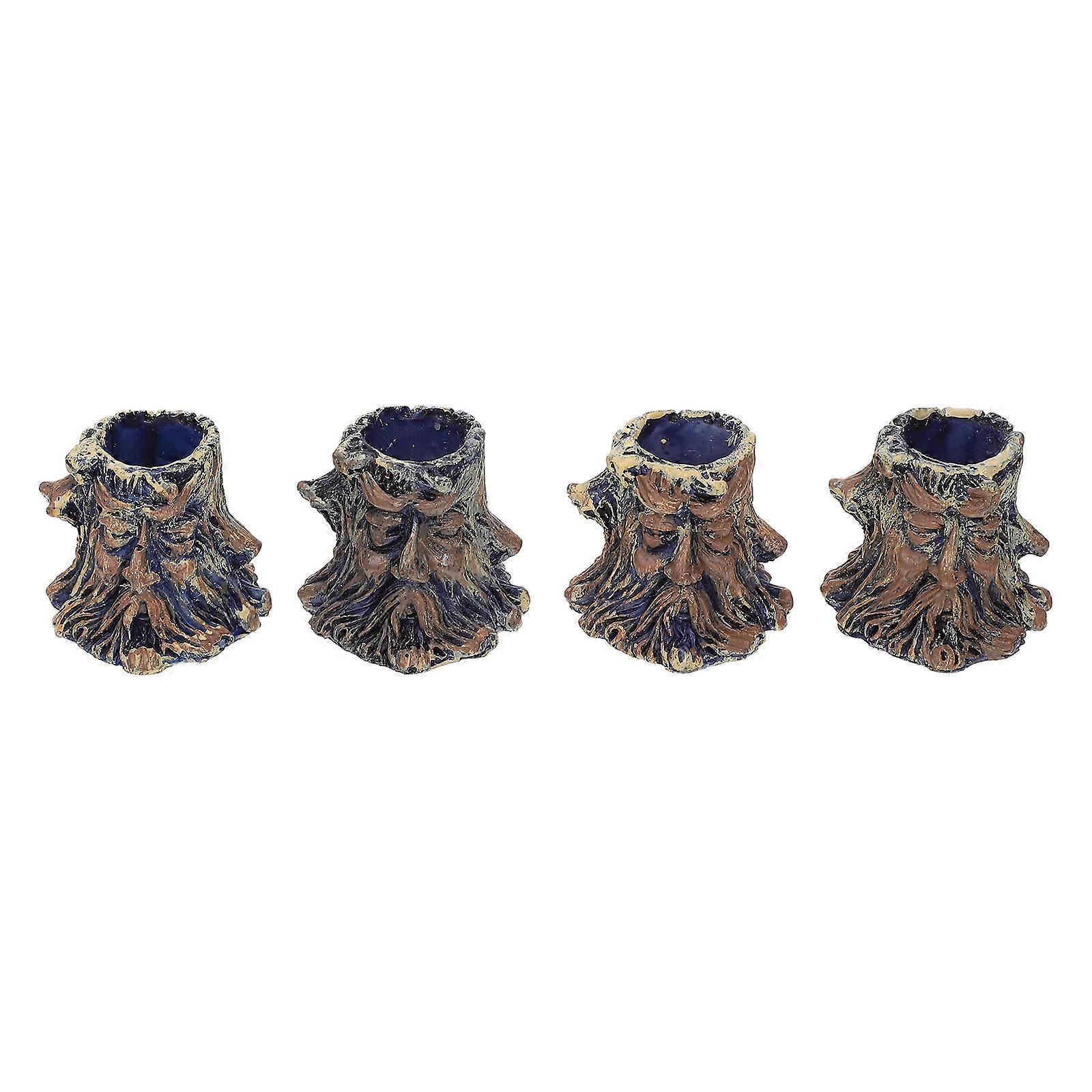 Reptile Food Bowl Durable Resin Basins for Pet Feeding 8Pcs