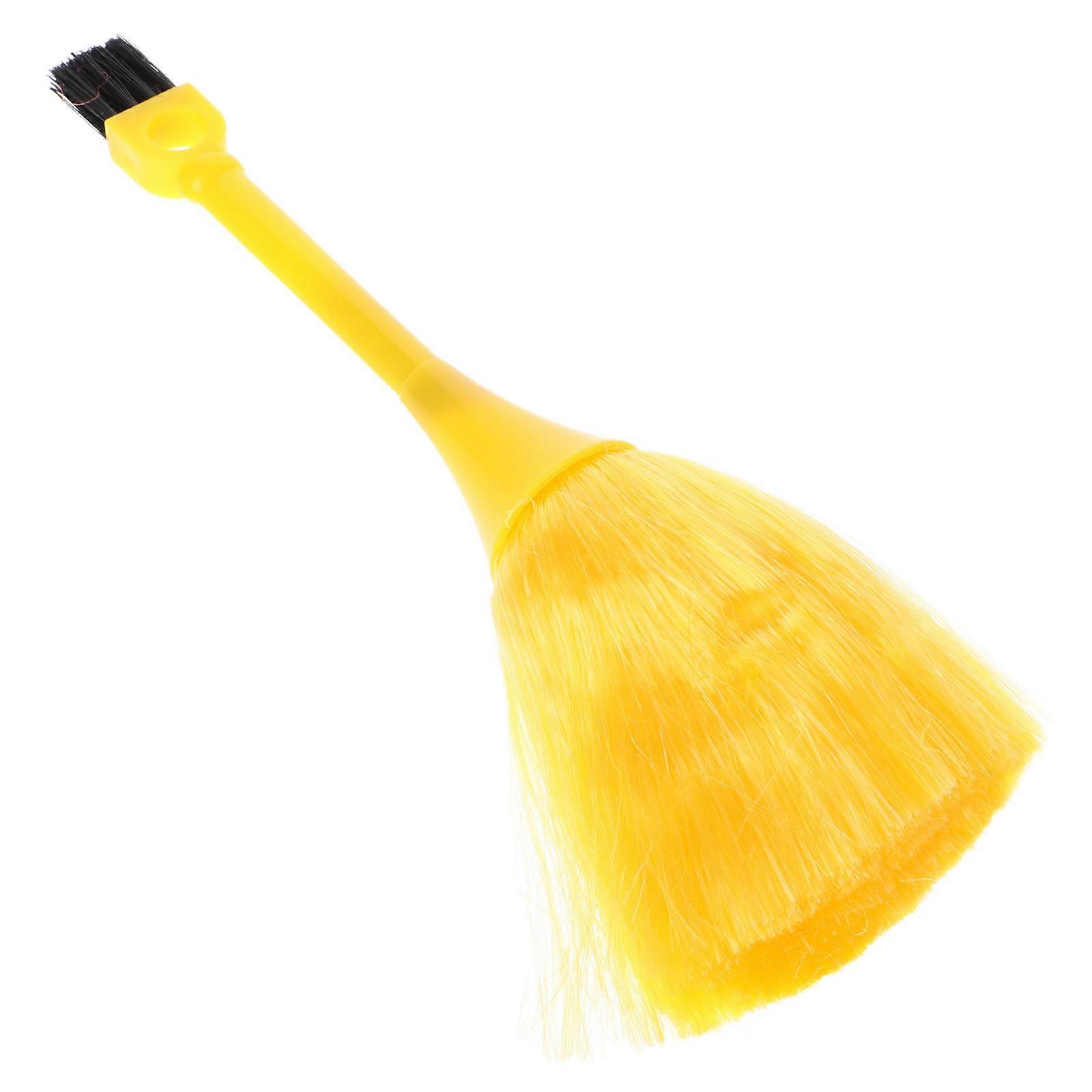 Tiny Duster Brush Mini Cleaning Tool 1Set Yellow For Car Cleaning Household Users