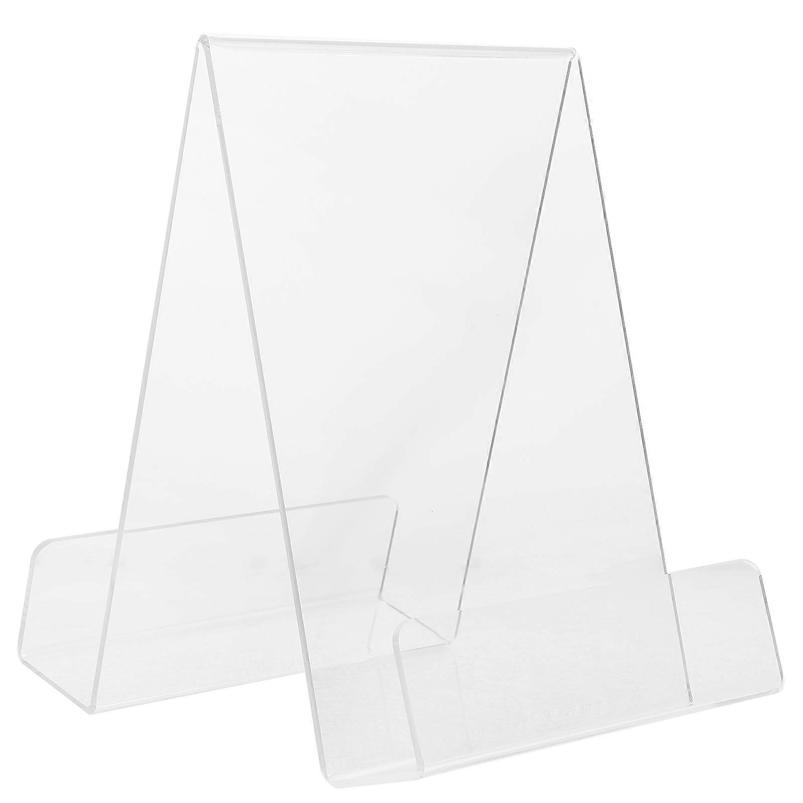 3Pcs Modern Book Storage Display Holder Desktop Stand Ideal For Home Organization And Commercial Display Available In Sleek Transparent Finish