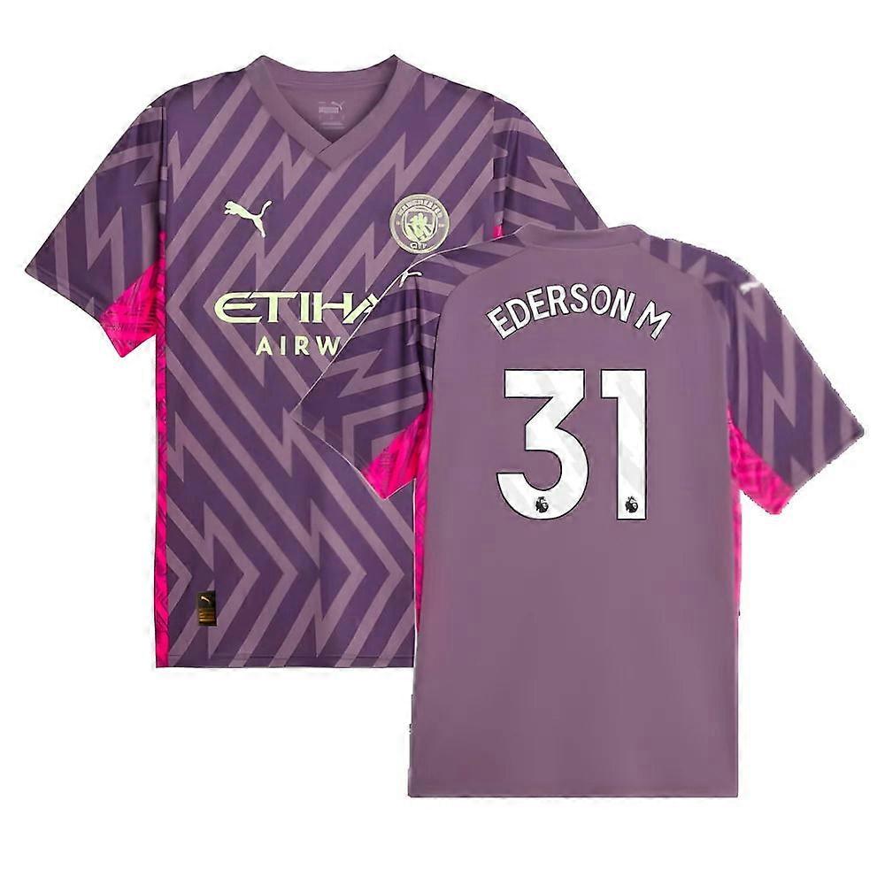 2023-2024 قميص حارس مرمى مانشستر سيتي (فحم أرجواني) (Ederson M 31)