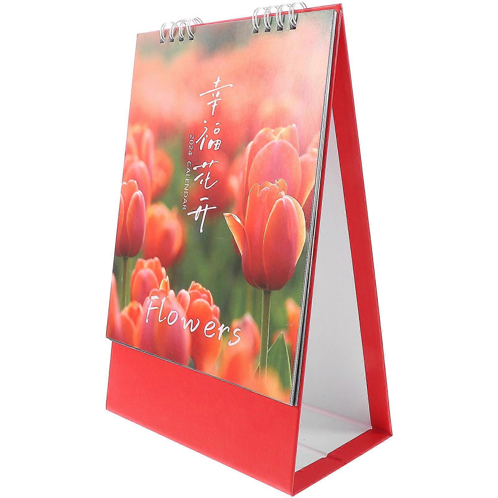 3Pcs Table Calendar 2024 Small Desk Calendar Rectangular Simple Style Ideal For Teachers And Office Workers Event Reminder