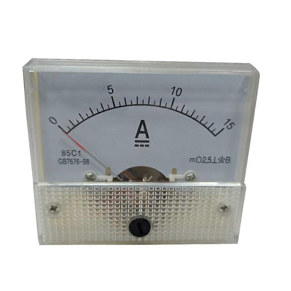 Voltage Meter Dc Voltmeter Pointer Head Analog Panel Meter for Power Supply Project White Material with Current Measurement 1Pack