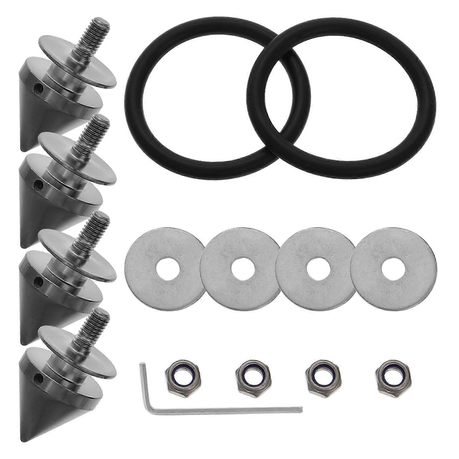 Automotive Front Bumper Quick Release Screw Fastener Kit 5Sets Metal