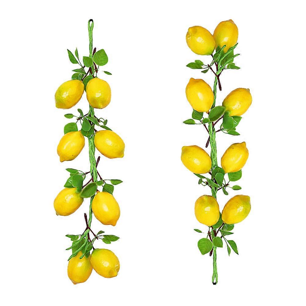 Simulation Lemon String Artificial Lemon Pendant for 12 Bunches Decorative Use