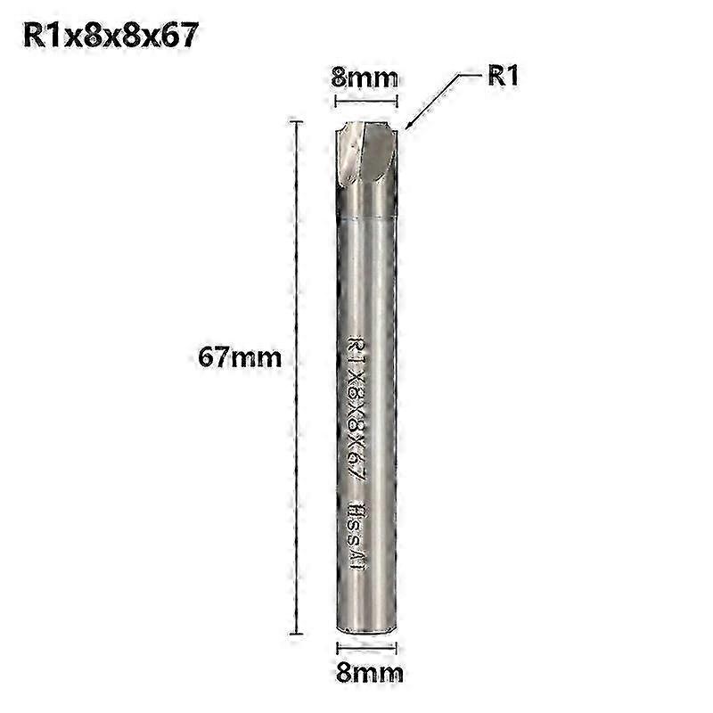 XCAN Corner Rounding End Mill R10-R12 HSS Radius Milling Cutter CNC Router Bit