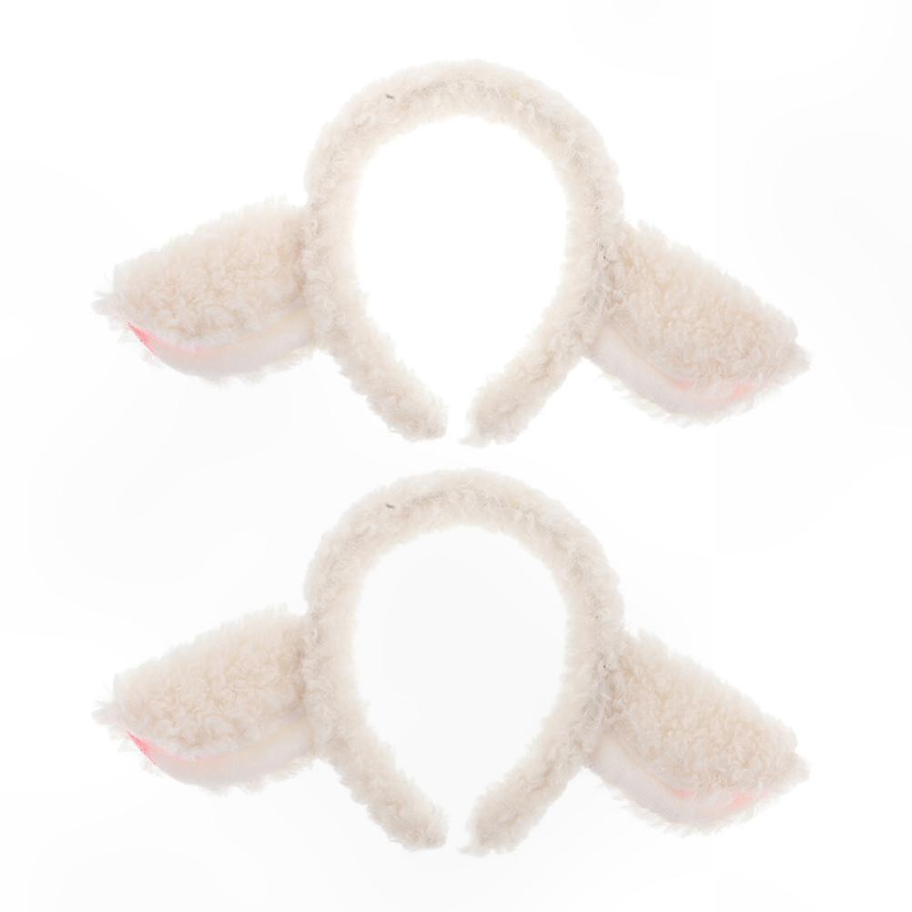 Plush Animal Ear Headband Set for Kids and Teens, Soft Fuzzy Material, Perfect for Themed Events and Dress-Up Fun, 2 Pieces