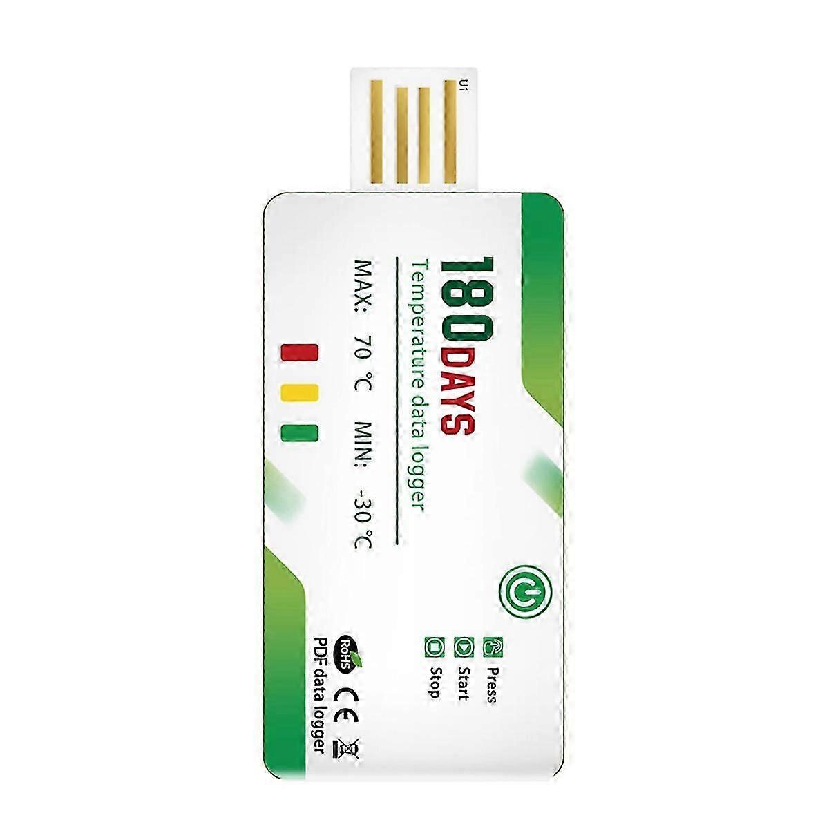 Mini USB Temperature Data Logger Atag-30 Digital 60000 Point Capacity Temperature Sensor PDF Report