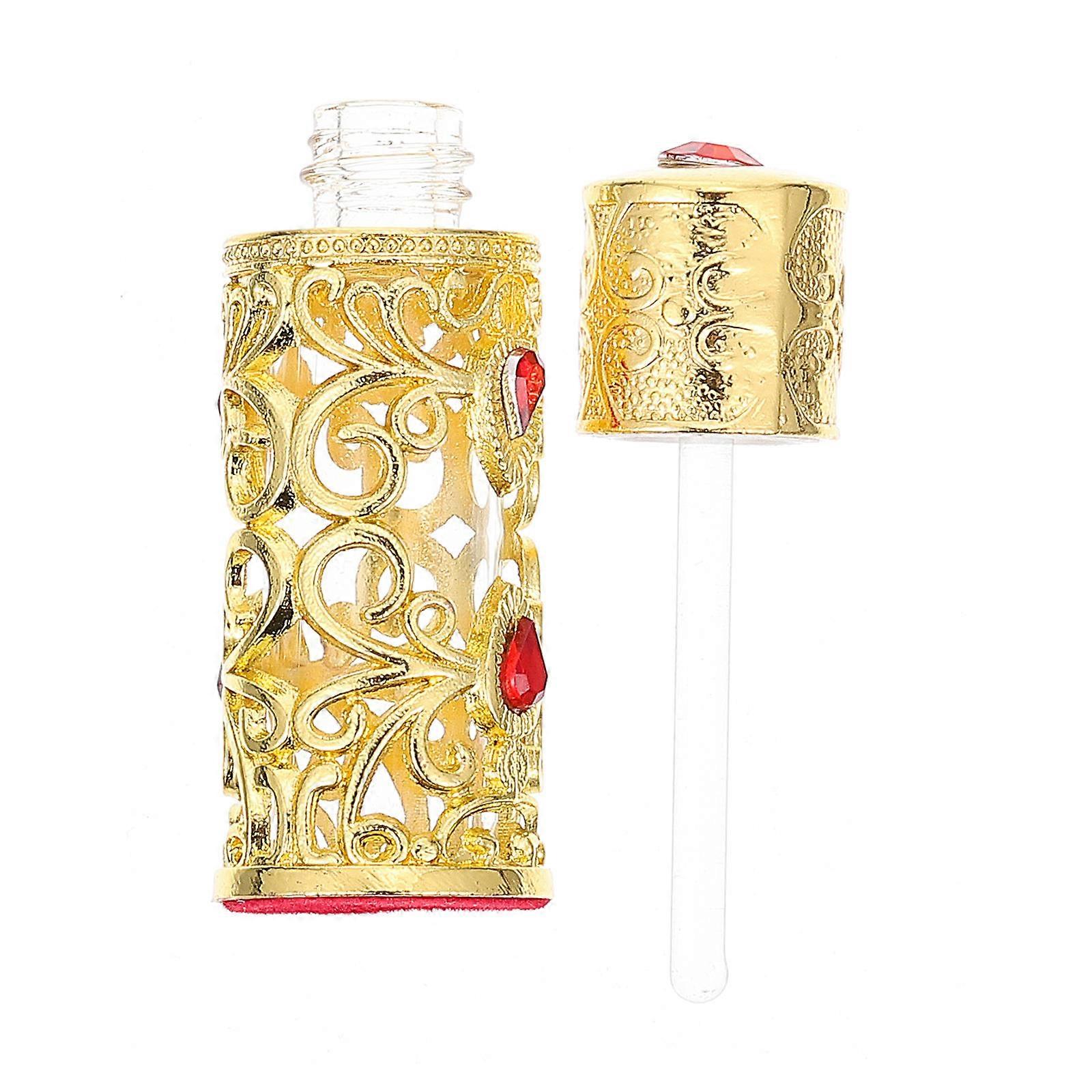 Glass Perfume Bottle Empty Essential Oil Container for Storage 2Pcs