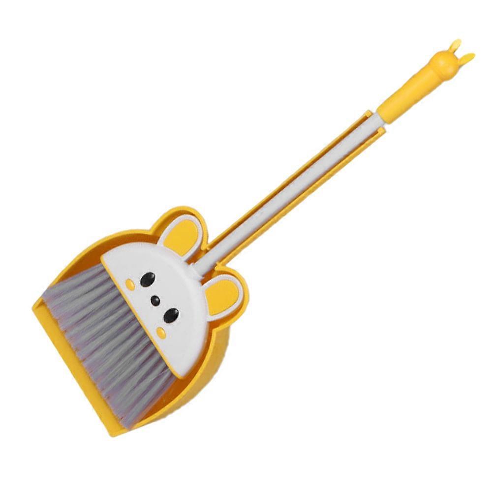 Kids Broom And Dustpan Set Cleaning Helper Kit Adorable Rabbit Design 1 Set Perfect For Playroom Classroom