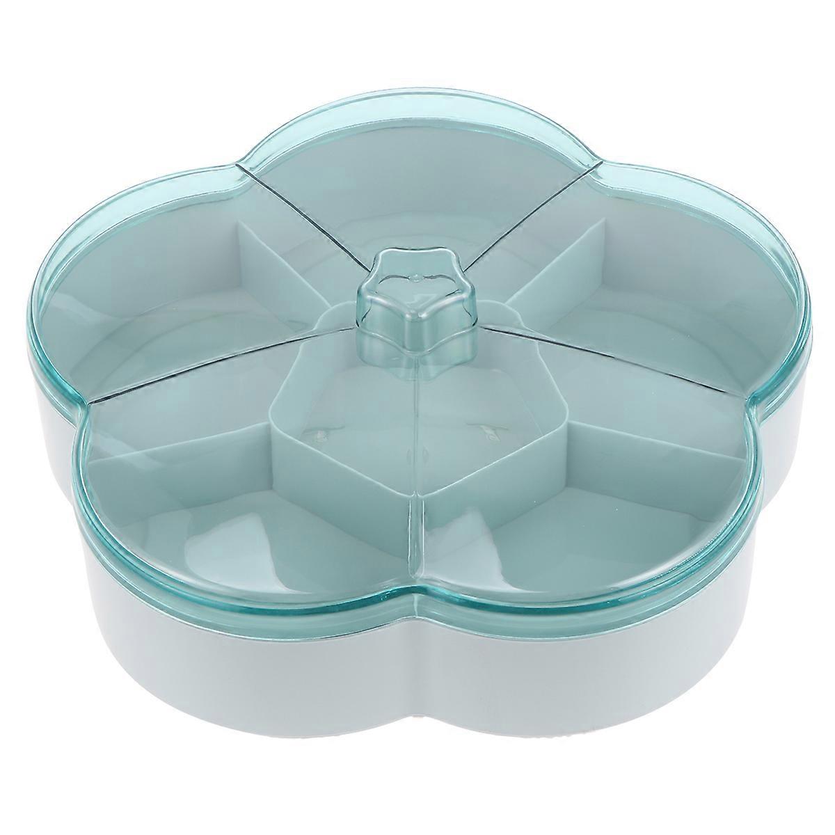 Divided Candy Box for Storing Things with 3Pcs Green Snack Serving Tray