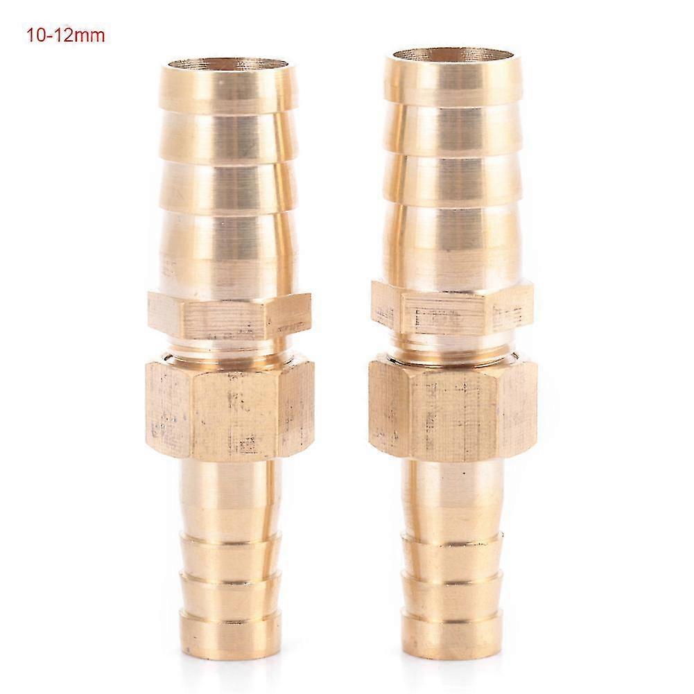 Brass Fitting Hose Barb Tail Reducer Reducing Plug Connector(10mm-12mm 2pcs ) 26s