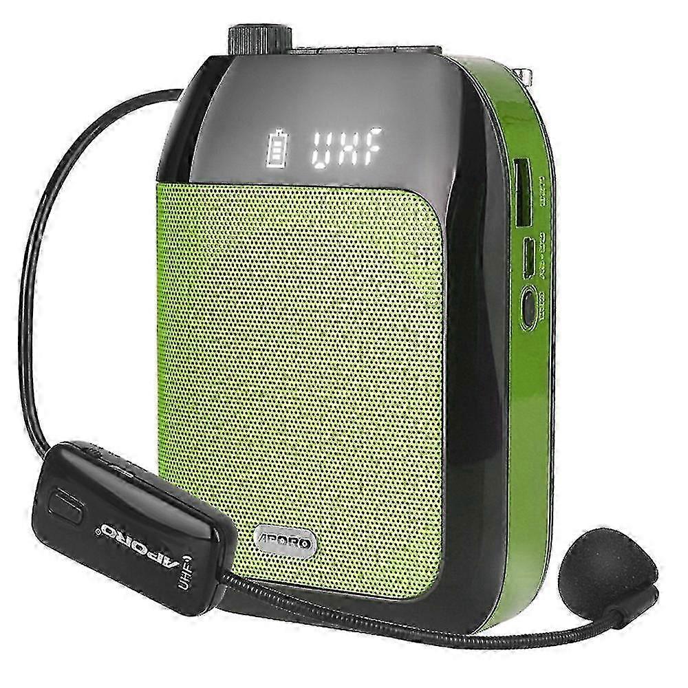 APORO T9UHF Bluetooth Wireless Voice Amplifier UHF Microphone Portable Sound Amp-yezi 26s